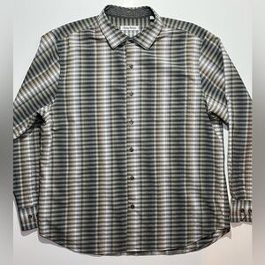 Tommy Bahama Long Sleeve Button Down Cotton/Silk Shirt, XL